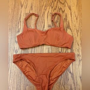 Athleta Terracotta Bikini Set